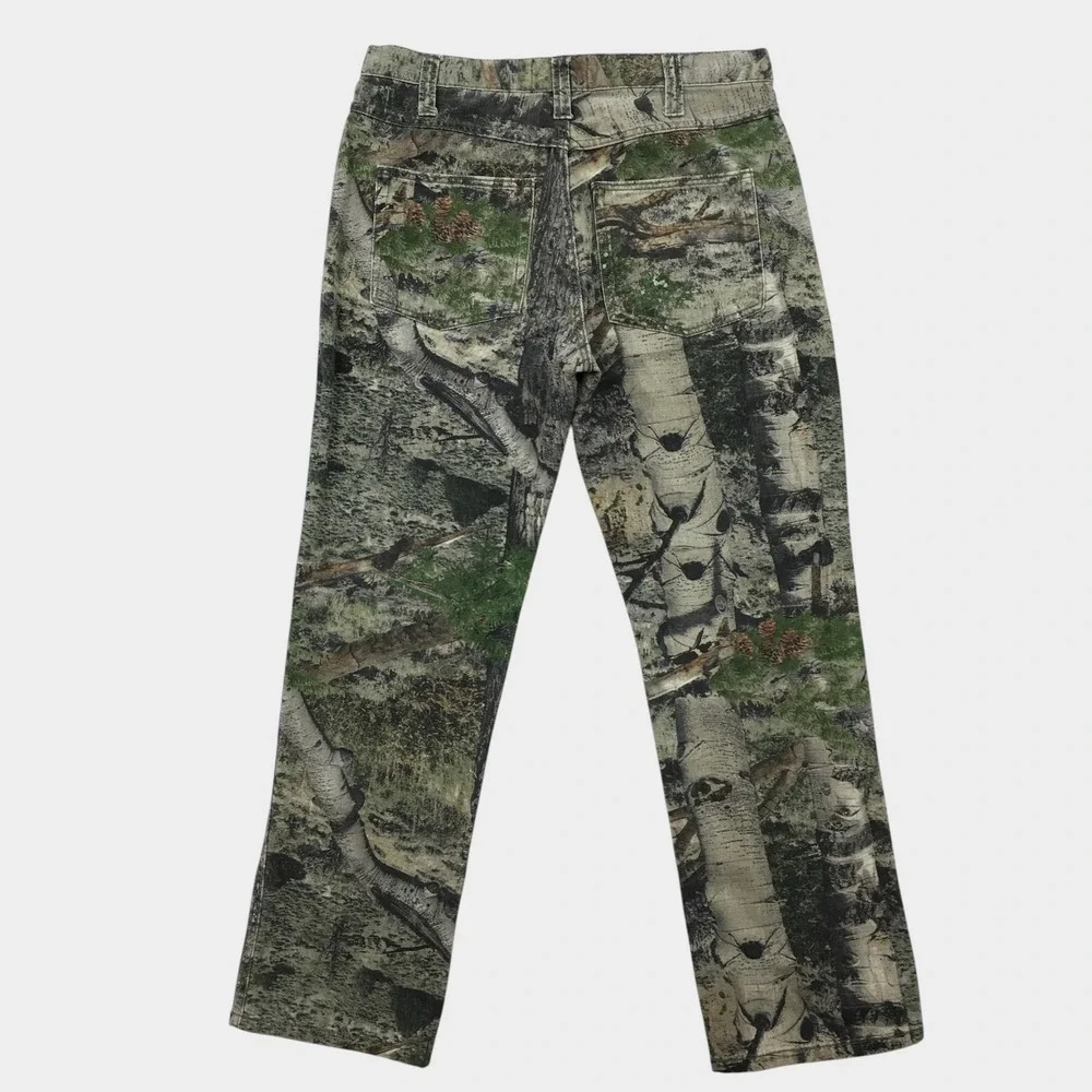 Mossy Oak Mens Camo Hunting Pants Camouflage Cotton Outdoor Work Trousers 34x32